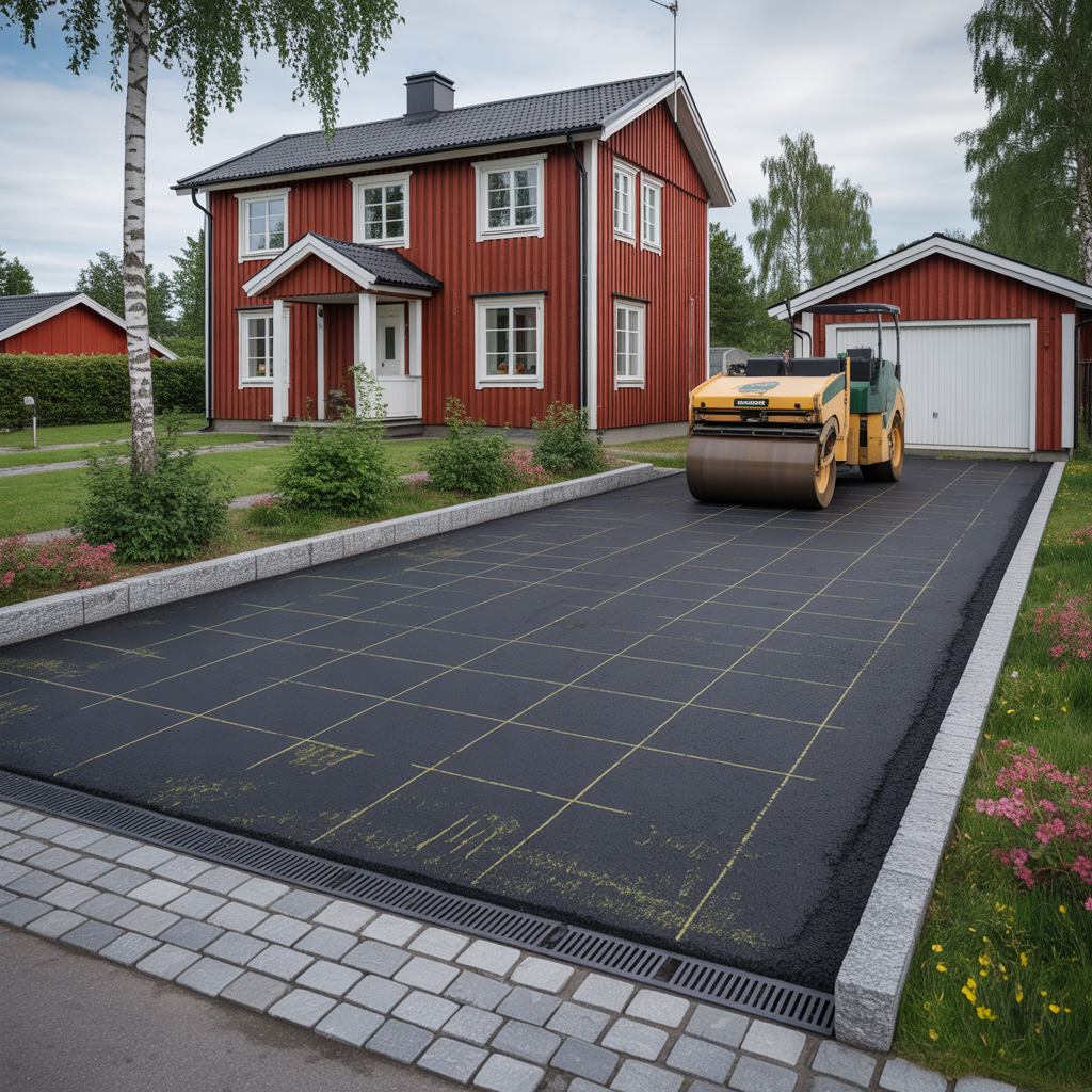 vad kostar det att asfaltera uppfarten pris per m2 och tillv
