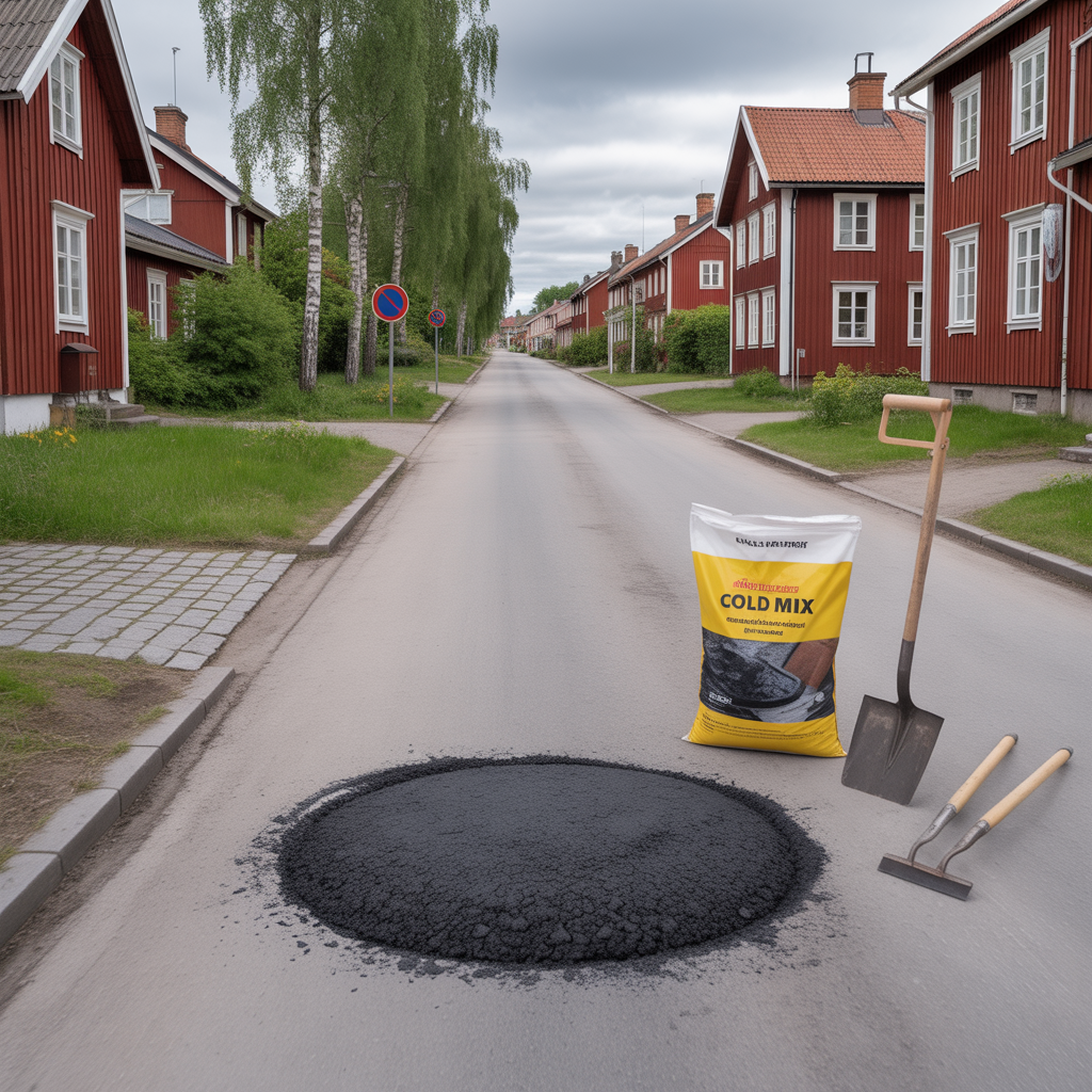 laga potthal i asfalt kostnad material och metod